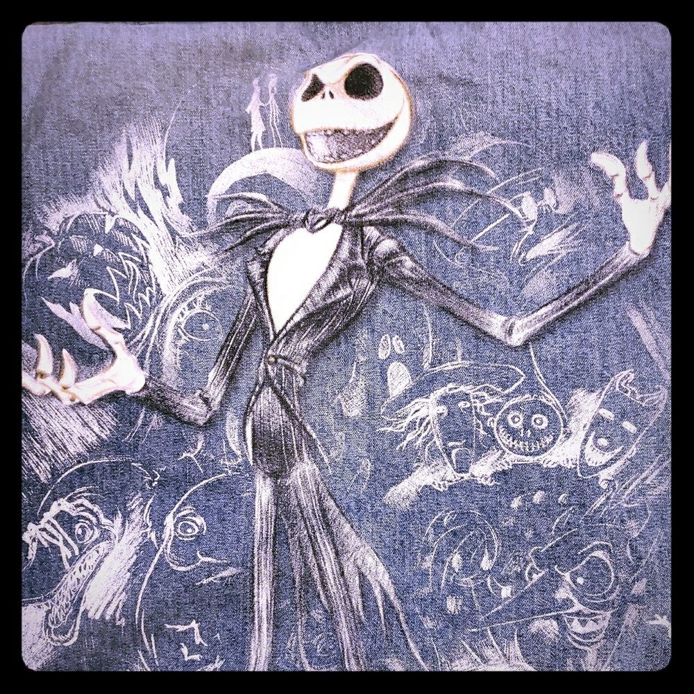 Nightmare before Christmas blue jean jacket